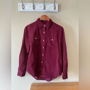 Universal Thread Women’s Corduroy Pearsnap Shirt